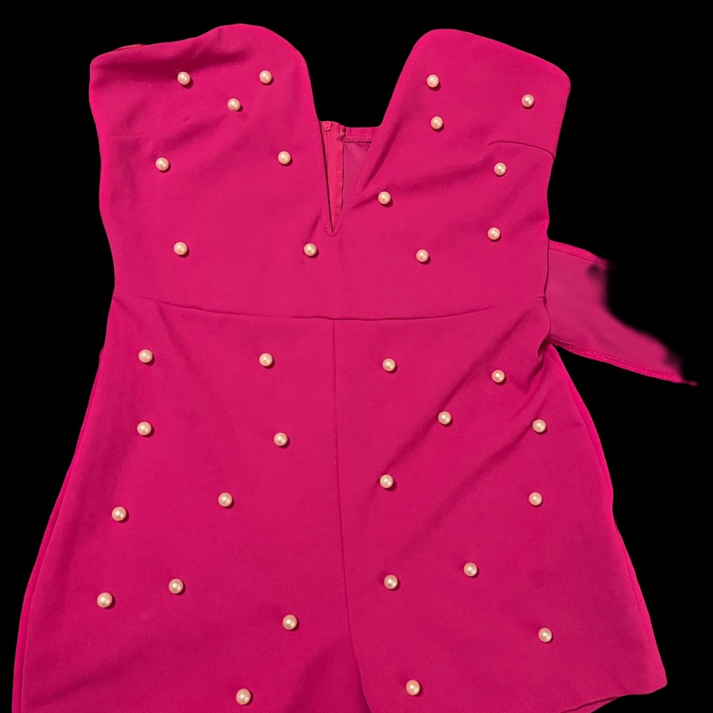 Pink pearl Romper